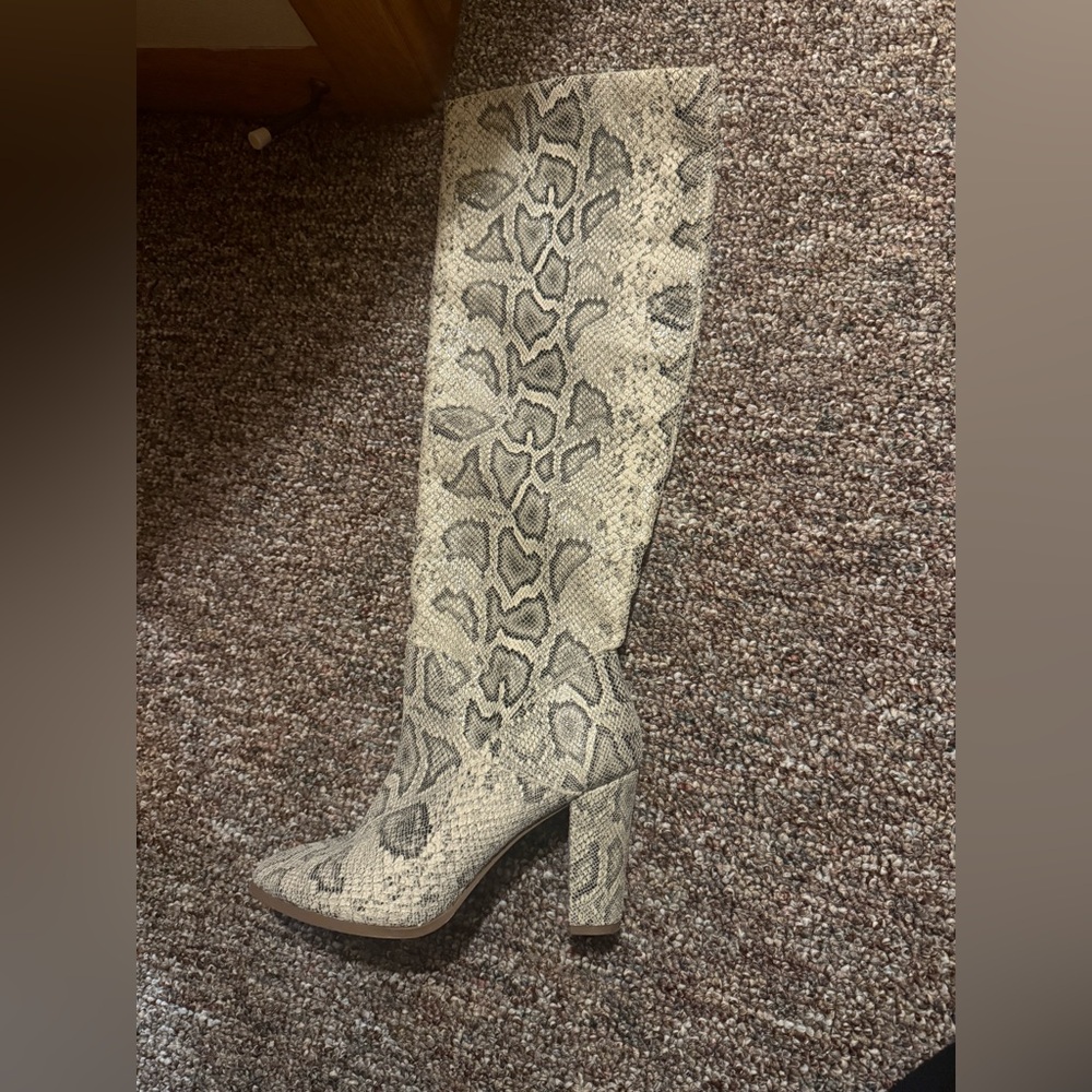 Snake skin boots
